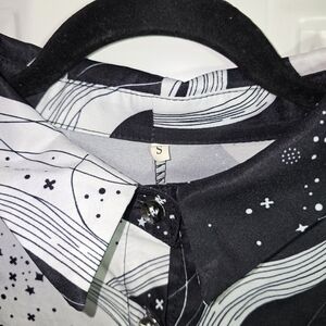 Black and White Patterned Shirt